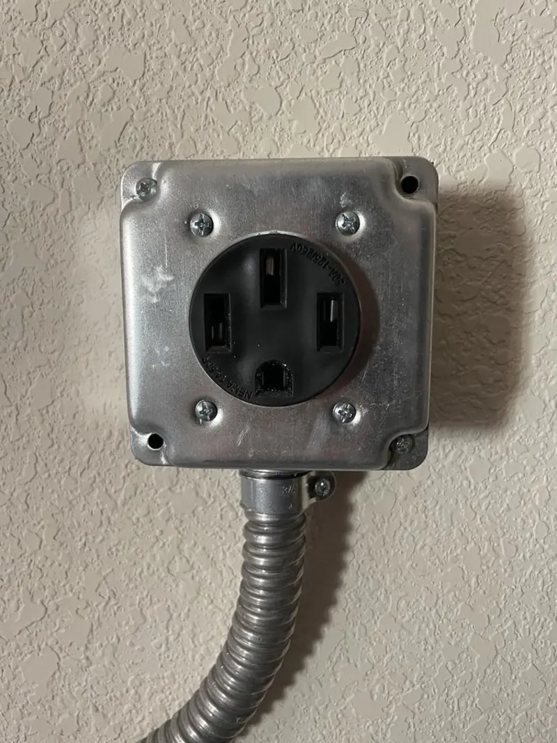 NEMA 14-50 outlet installed for Electrical Panel Upgrade in Carefree